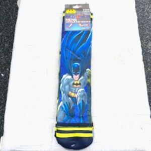 Batman DC Comics . {2} Pair Athletic Crew Socks . Shoe Size 6-12
